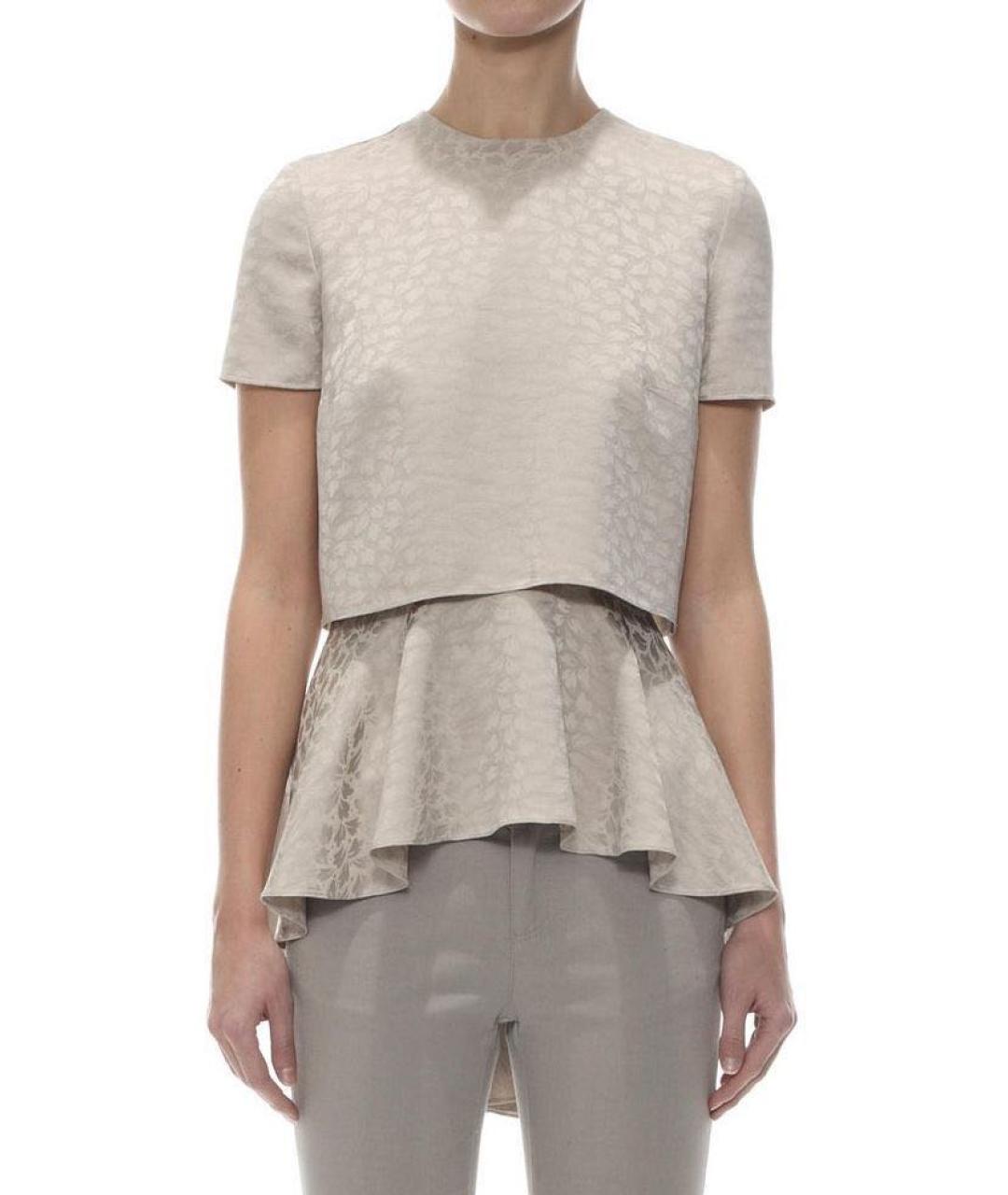 ALEXANDER MCQUEEN Белая шелковая блузы, фото 8