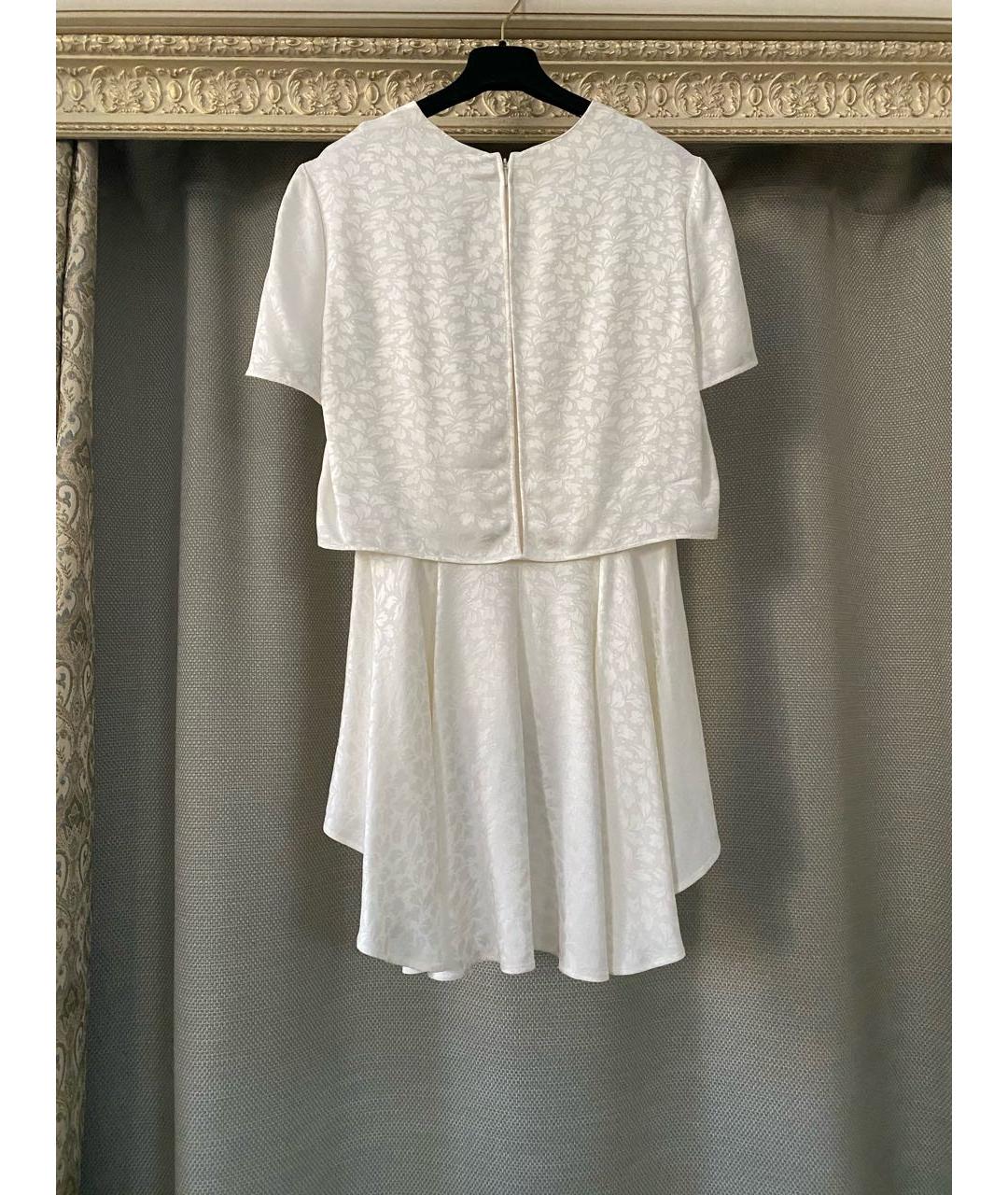 ALEXANDER MCQUEEN Белая шелковая блузы, фото 6