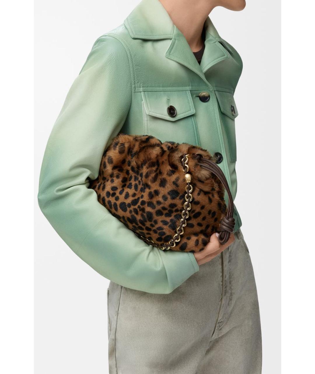 LOEWE Коричневая сумка через плечо, фото 2