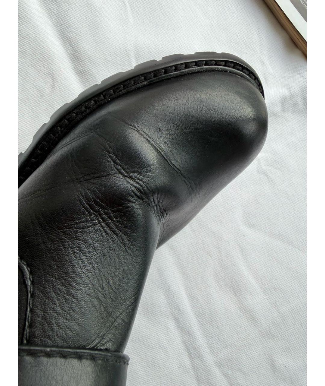 MARC BY MARC JACOBS Черные кожаные полусапоги, фото 6