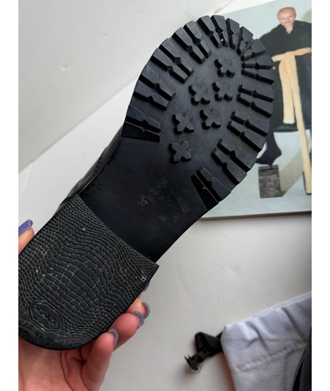 MARC BY MARC JACOBS Черные кожаные полусапоги, фото 4