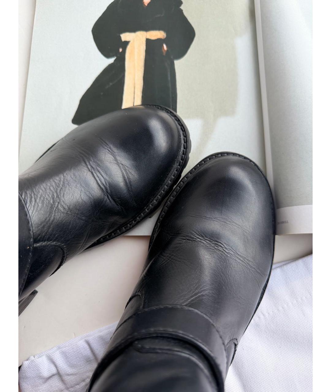 MARC BY MARC JACOBS Черные кожаные полусапоги, фото 3