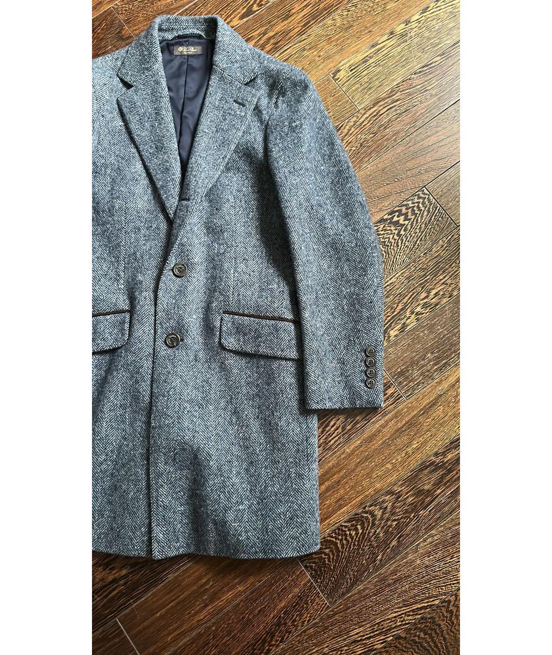 LORO PIANA Серое шерстяное пальто, фото 7