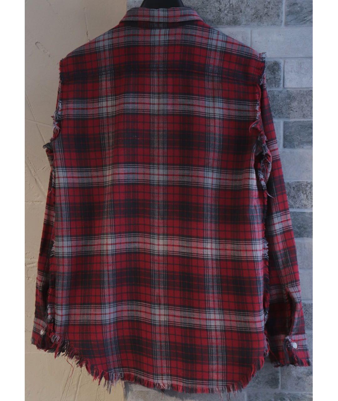 R13 Красная хлопковая рубашка, фото 3