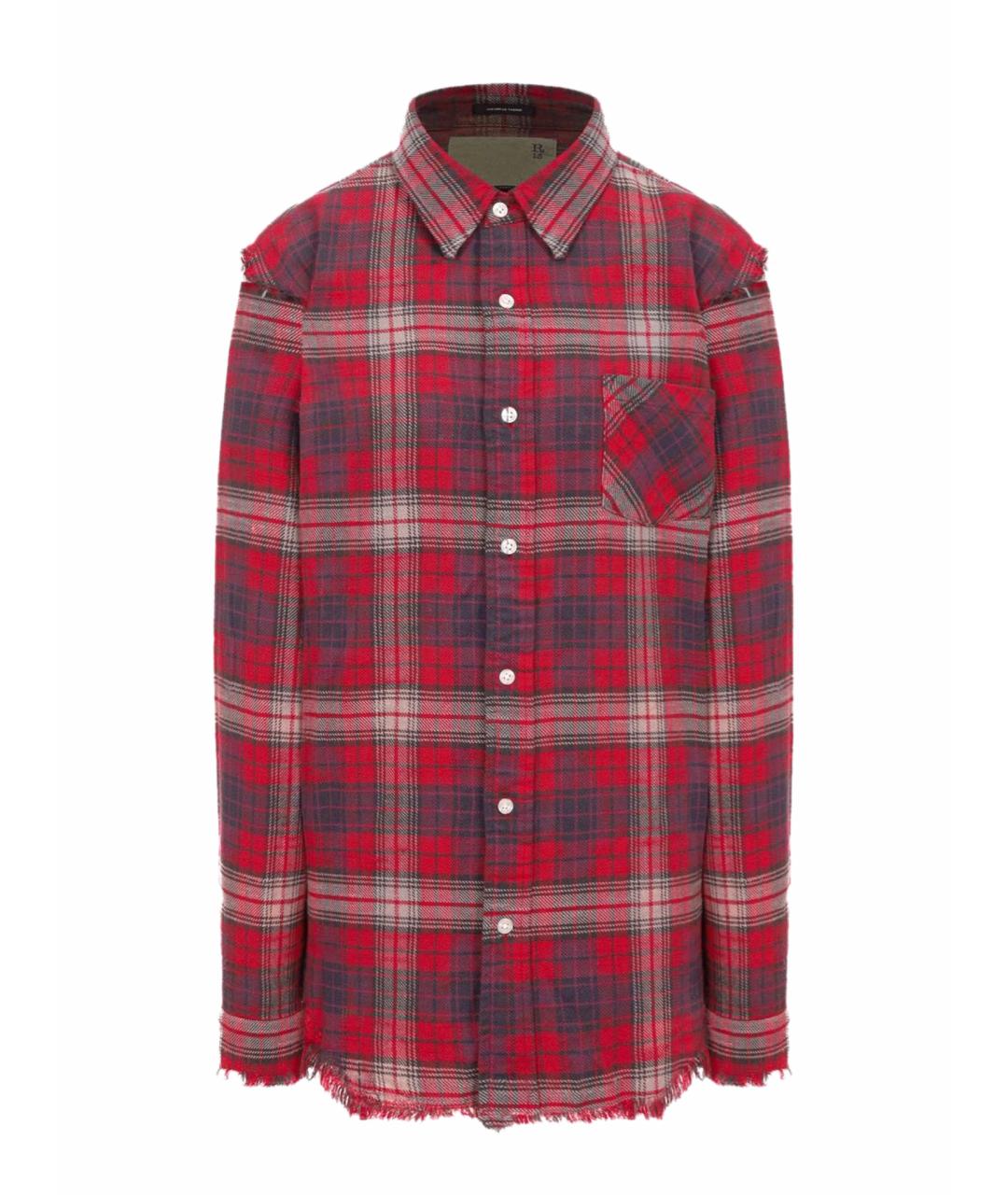 R13 Красная хлопковая рубашка, фото 1