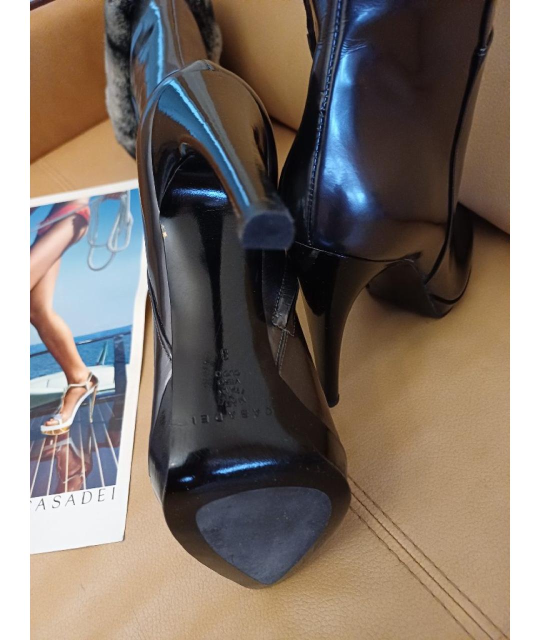 CASADEI Серые кожаные сапоги, фото 8