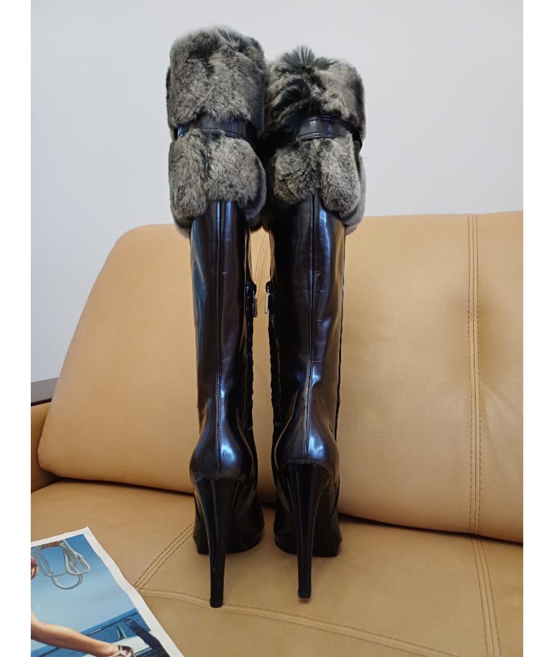 CASADEI Серые кожаные сапоги, фото 7