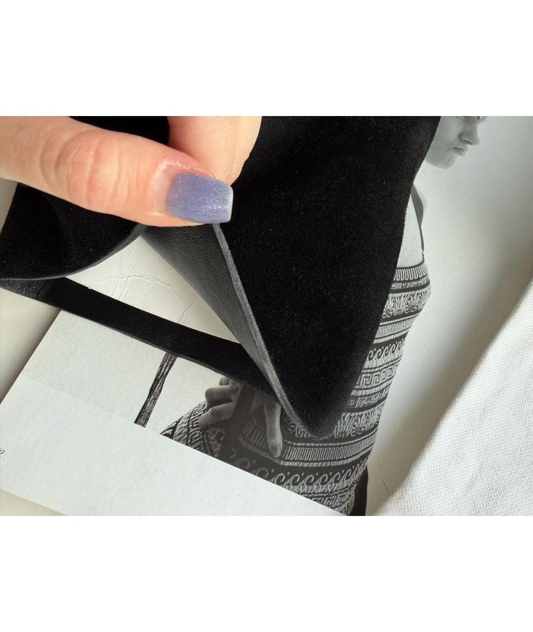 CELINE Черные кожаные сапоги, фото 6