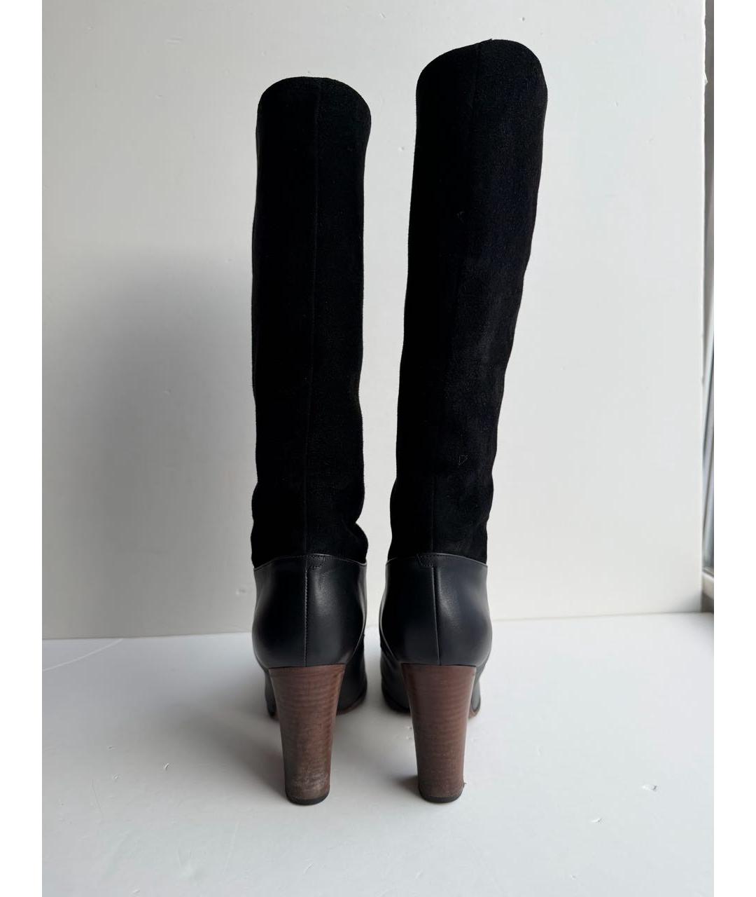 CELINE Черные кожаные сапоги, фото 2