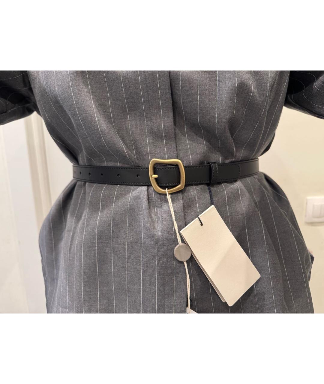 GABRIELA HEARST Черный кожаный ремень, фото 5