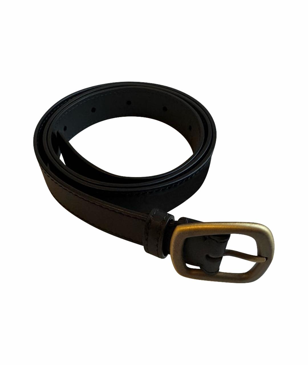 GABRIELA HEARST Черный кожаный ремень, фото 1