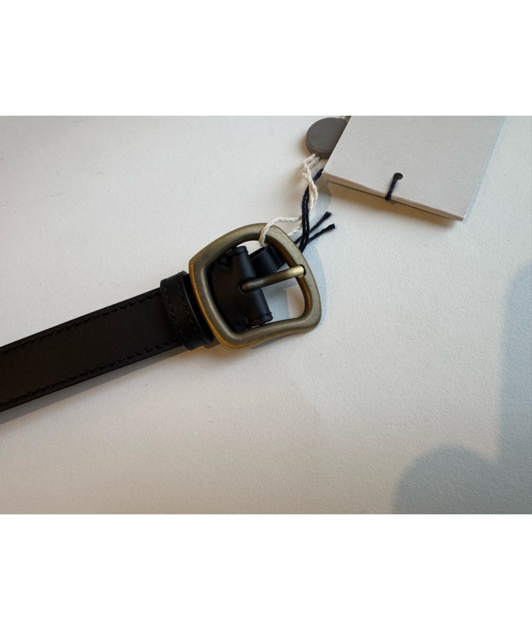 GABRIELA HEARST Черный кожаный ремень, фото 2