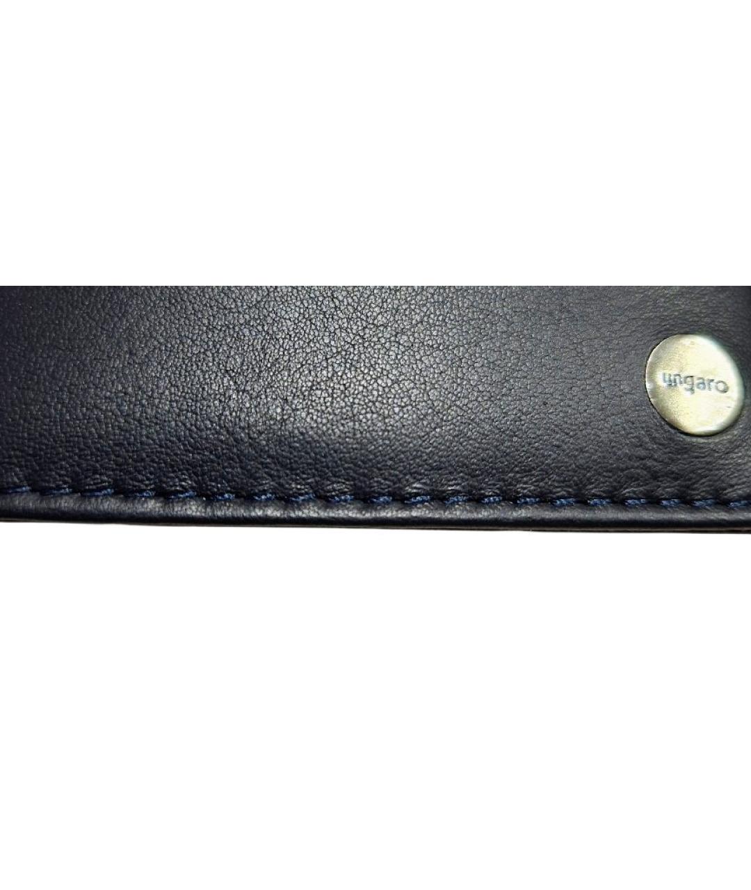 UNGARO Темно-синий кожаный кардхолдер, фото 7
