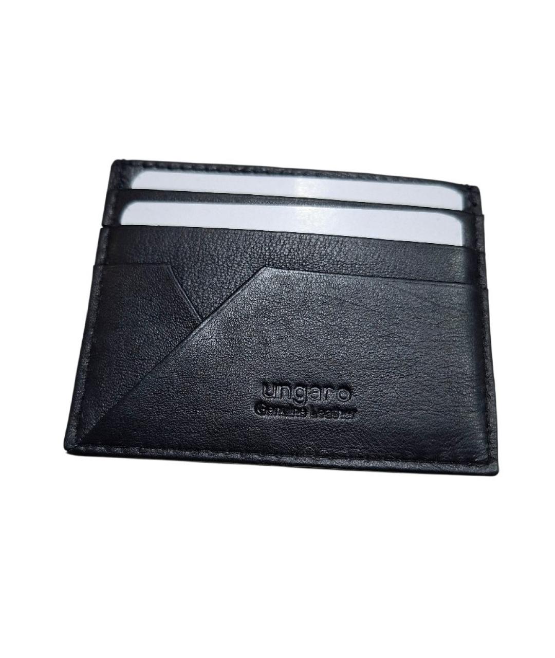 UNGARO Темно-синий кожаный кардхолдер, фото 2