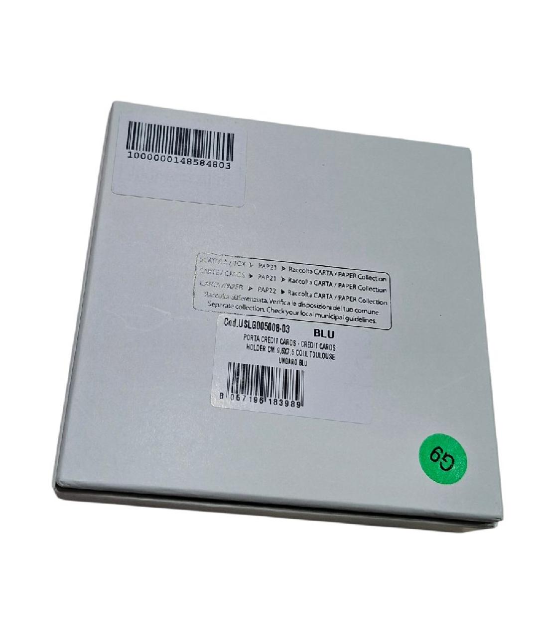 UNGARO Темно-синий кожаный кардхолдер, фото 5