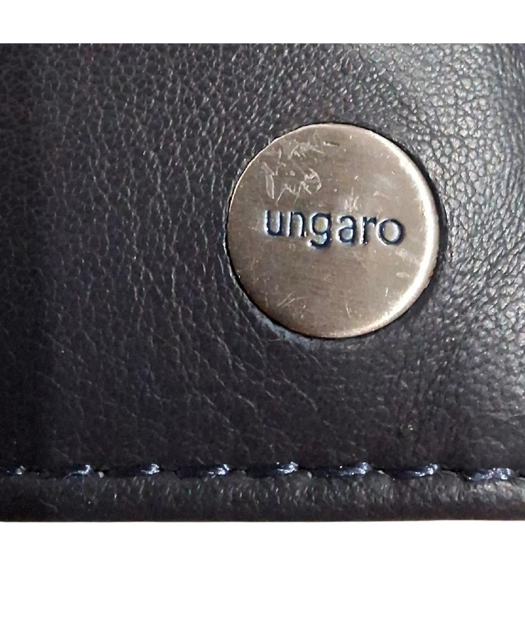 UNGARO Темно-синий кожаный кардхолдер, фото 8