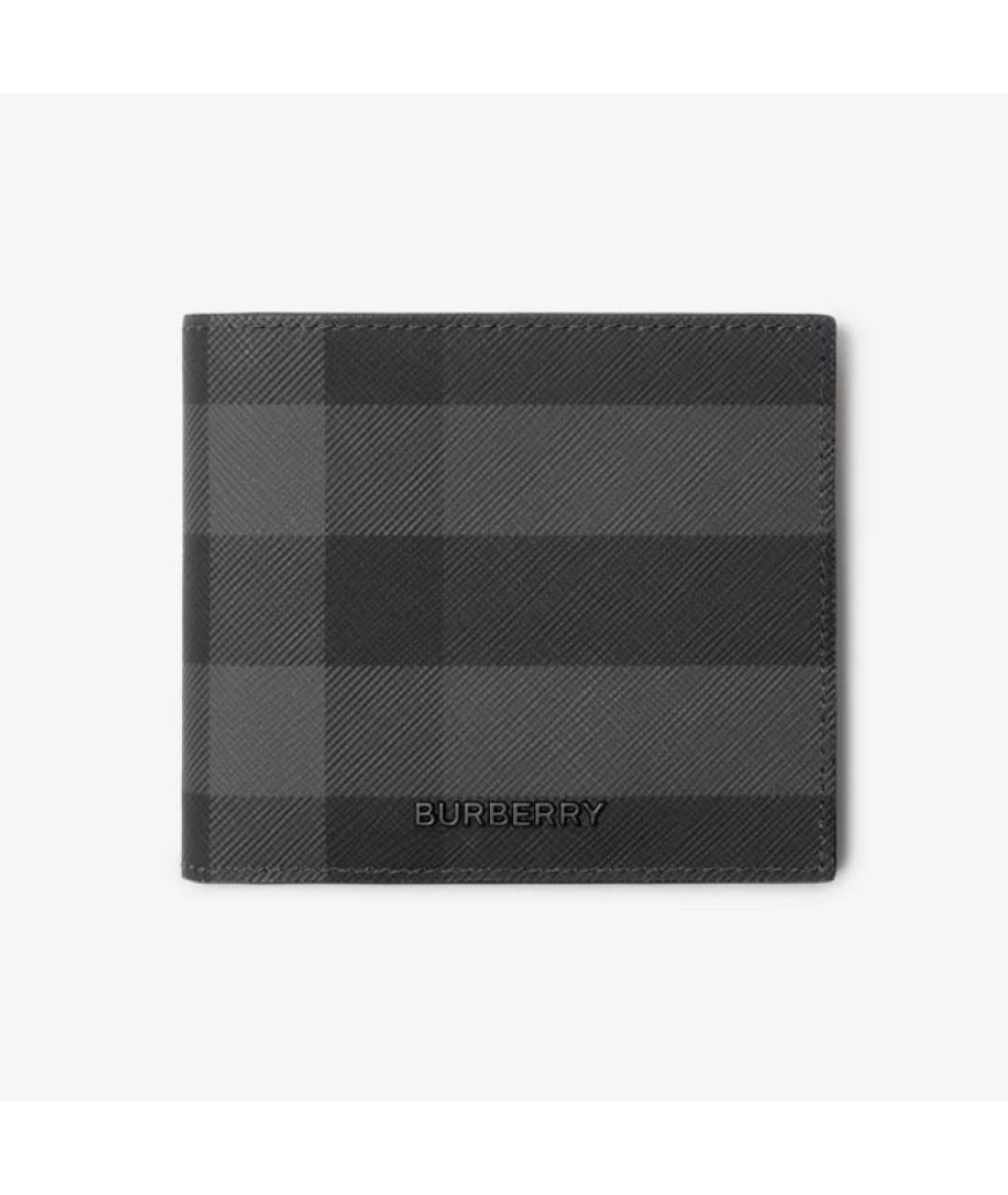 BURBERRY Антрацитовый кошелек, фото 5