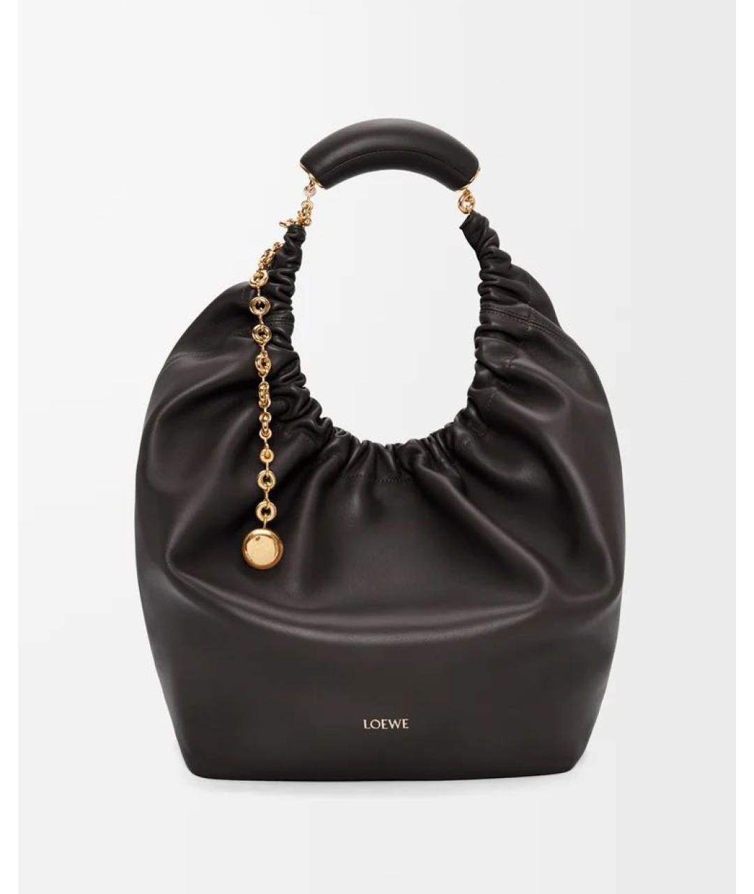 LOEWE Черная кожаная сумка через плечо, фото 6