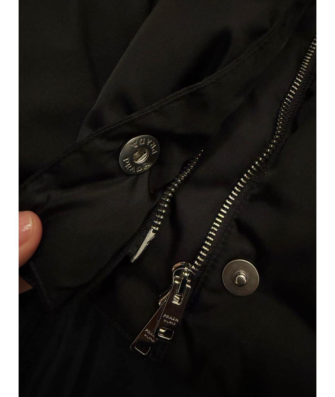 PRADA Черный хлопковый пуховик, фото 7