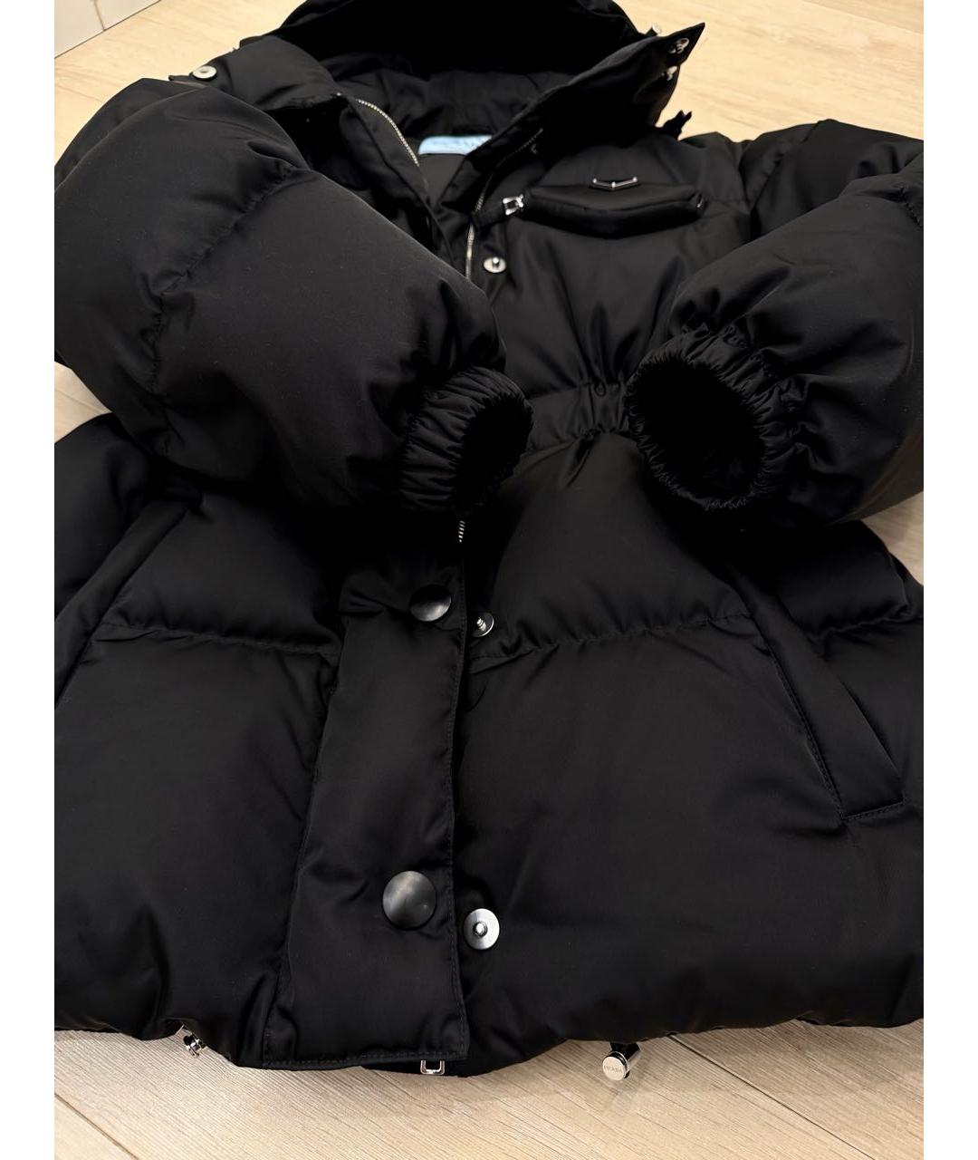 PRADA Черный хлопковый пуховик, фото 8