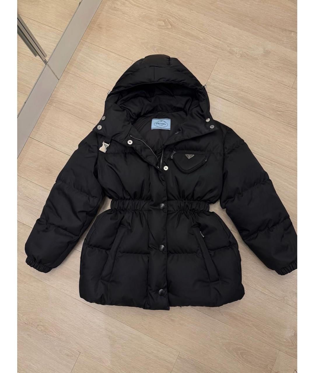 PRADA Черный хлопковый пуховик, фото 9