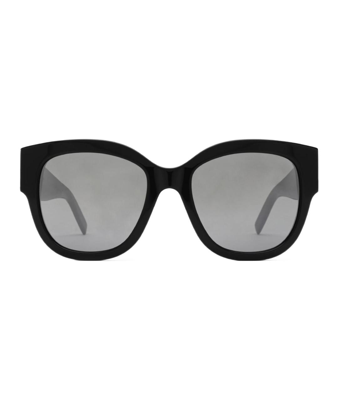 SAINT LAURENT Черные пластиковые солнцезащитные очки, фото 1