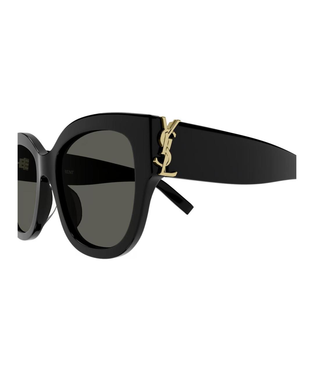 SAINT LAURENT Черные пластиковые солнцезащитные очки, фото 5