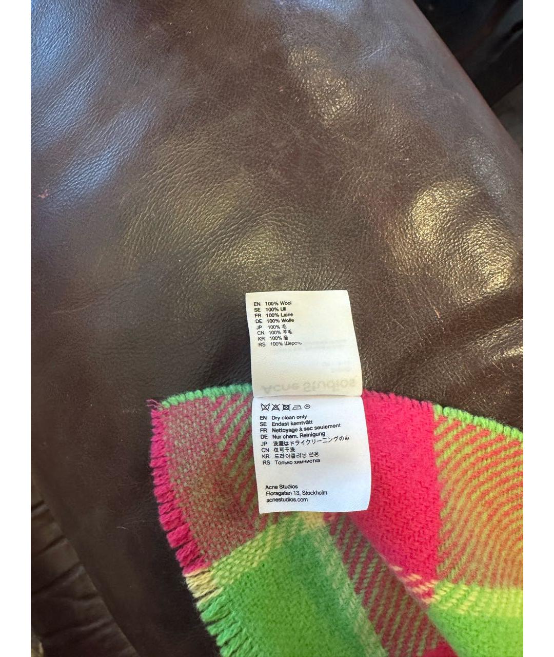 ACNE STUDIOS Мульти шерстяной шарф, фото 3