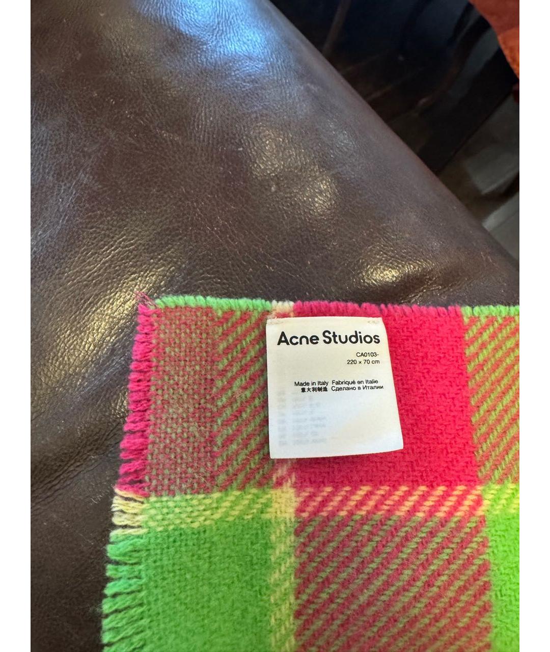 ACNE STUDIOS Мульти шерстяной шарф, фото 2