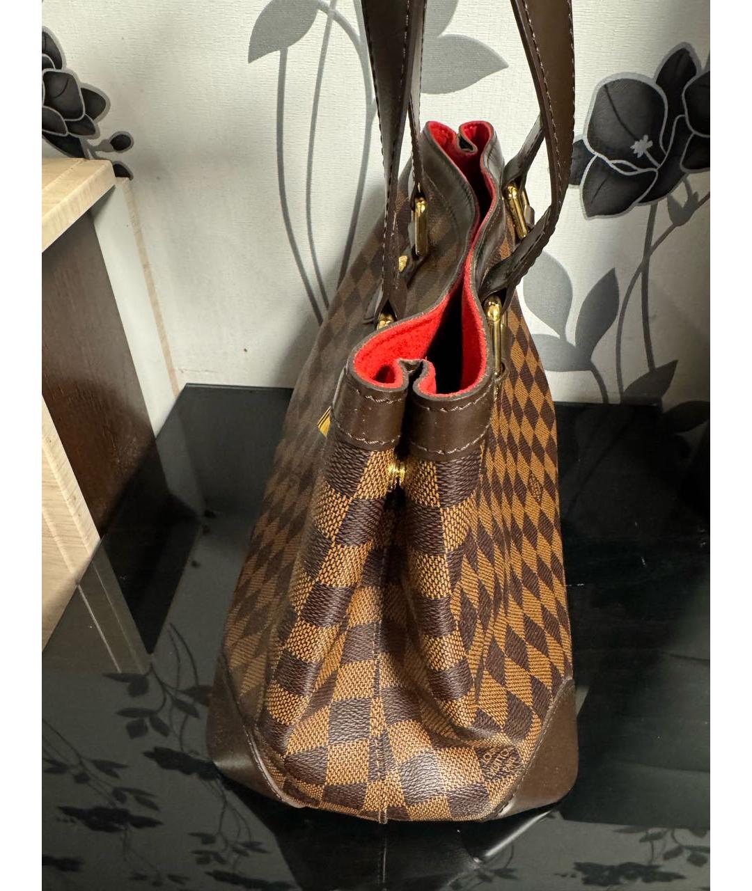 LOUIS VUITTON Коричневая сумка тоут, фото 4