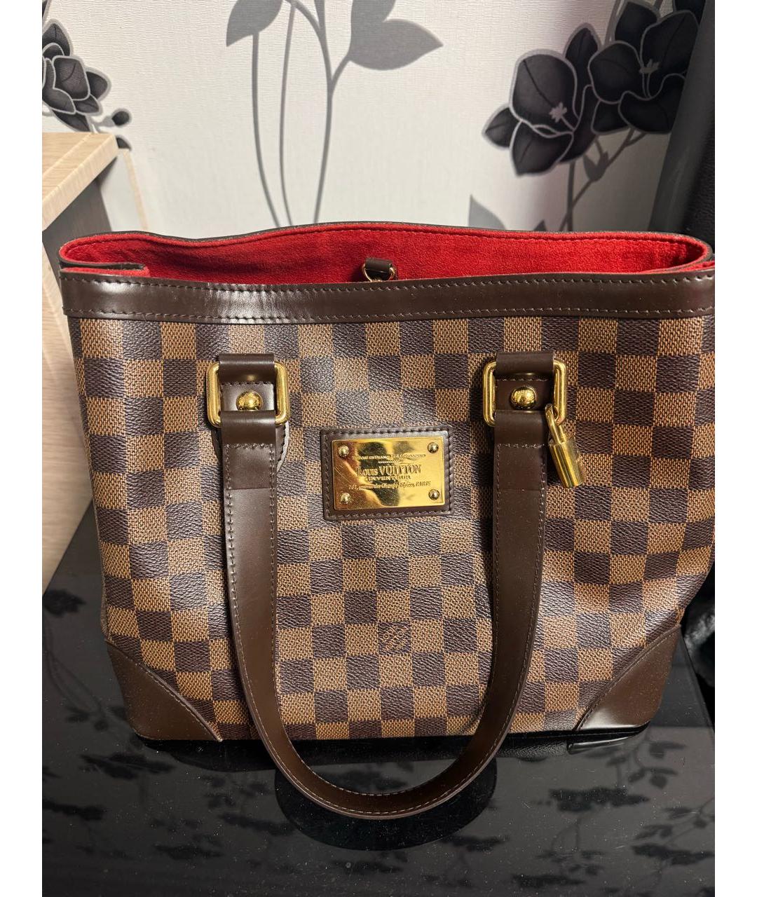 LOUIS VUITTON Коричневая сумка тоут, фото 6