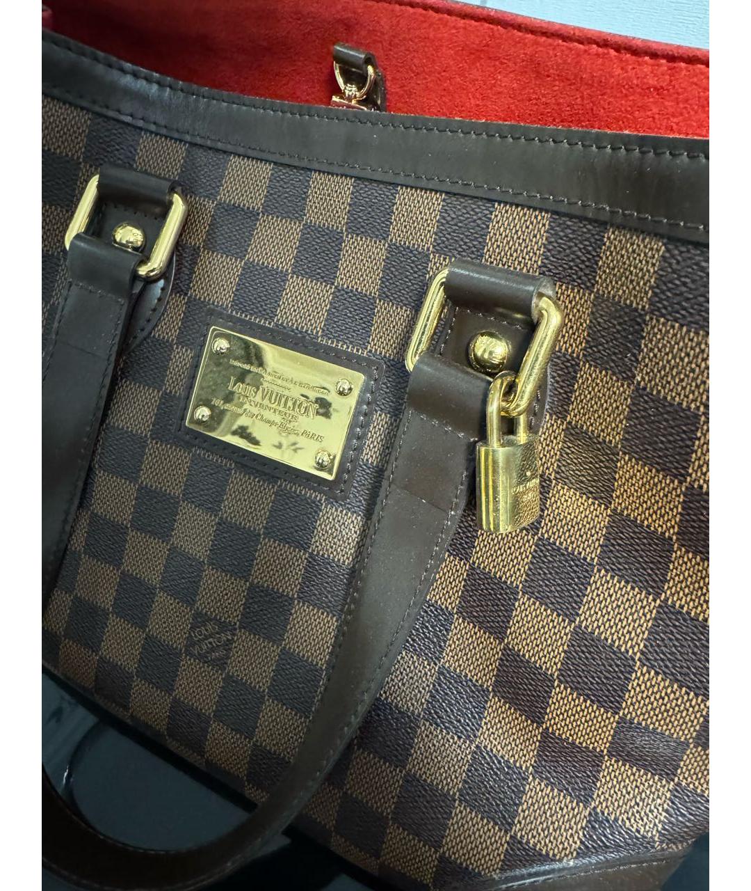 LOUIS VUITTON Коричневая сумка тоут, фото 3