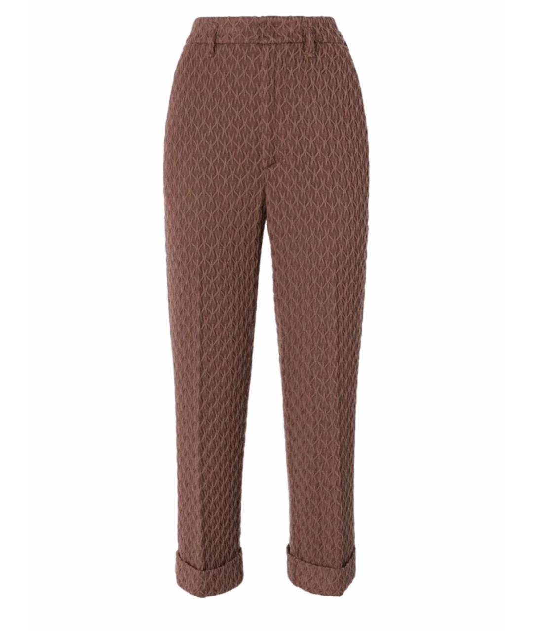 MISSONI Коричневые прямые брюки, фото 1