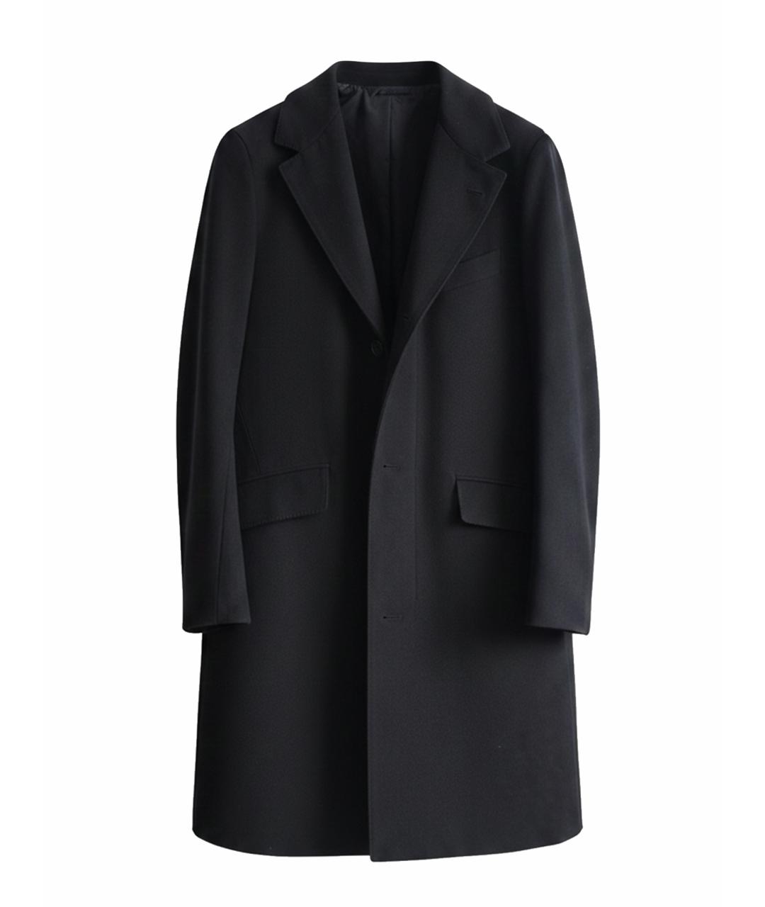 LORO PIANA Темно-синее шерстяное пальто, фото 1