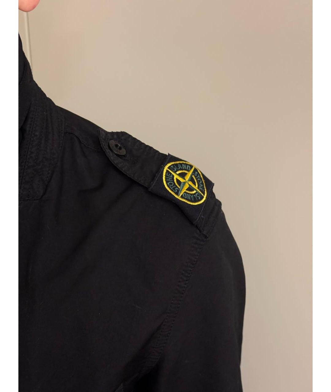 STONE ISLAND Черная полиэстеровая куртка, фото 6