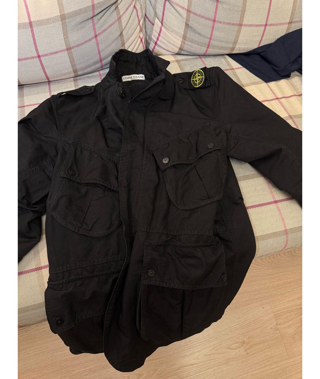 STONE ISLAND Черная полиэстеровая куртка, фото 7