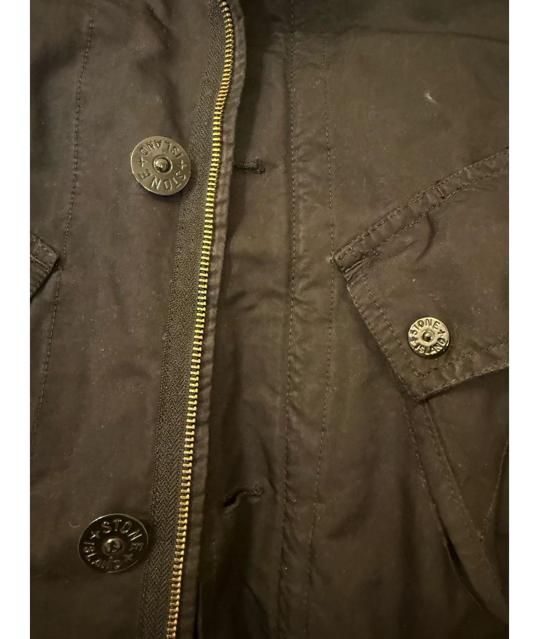 STONE ISLAND Черная полиэстеровая куртка, фото 4