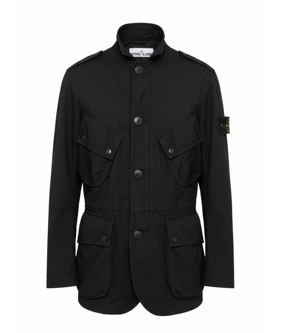 STONE ISLAND Черная полиэстеровая куртка, фото 1