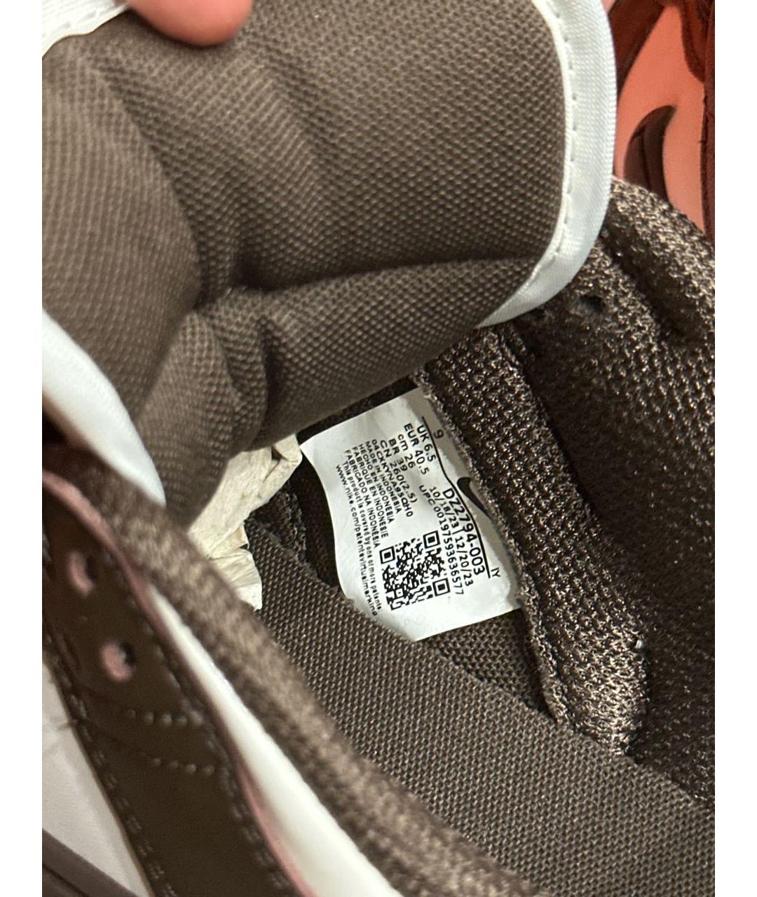 NIKE Коричневые кожаные кеды, фото 7