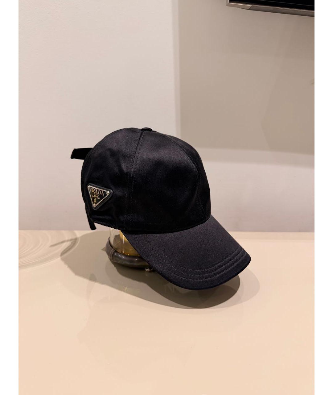 PRADA Черная кепка, фото 4