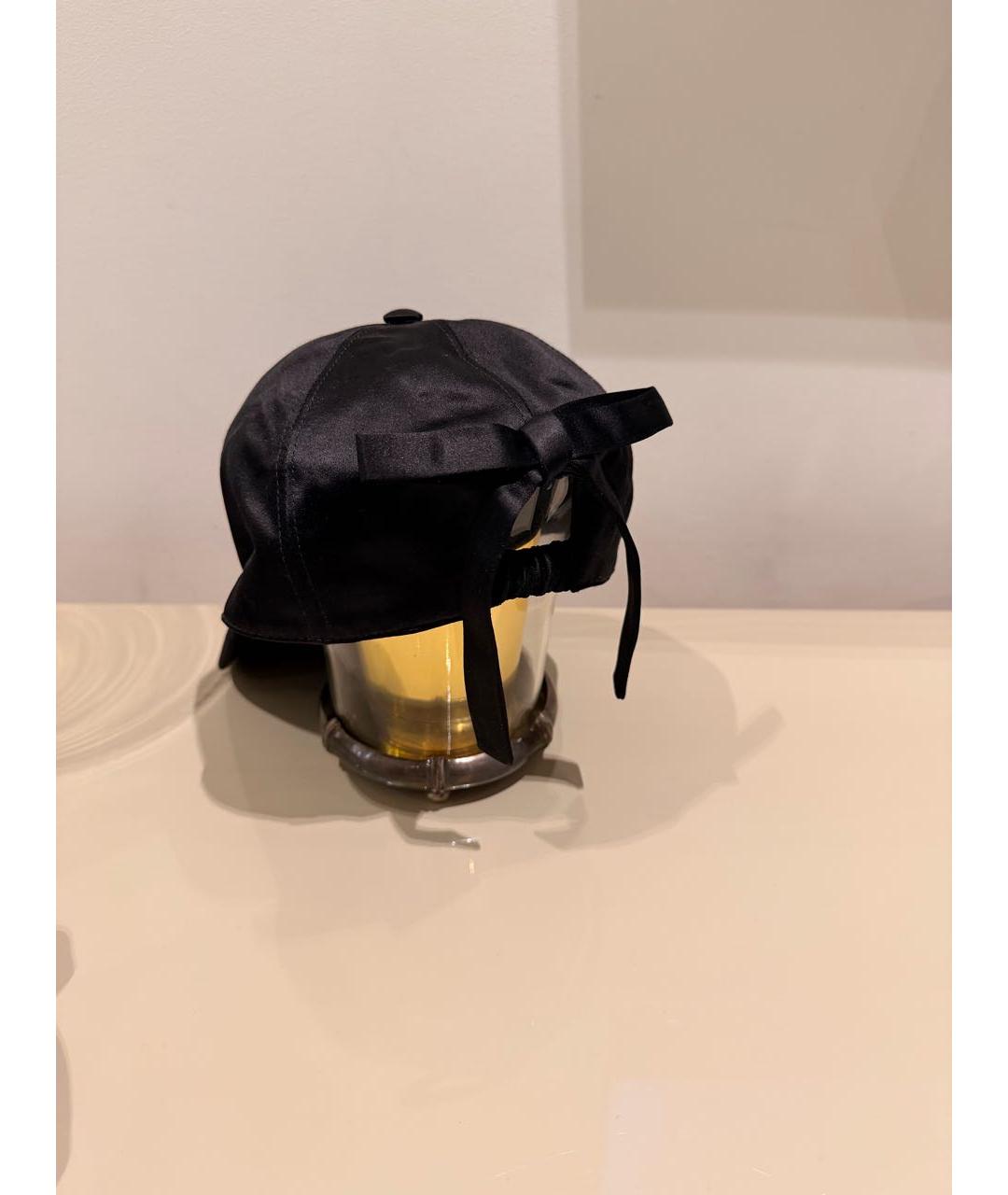 PRADA Черная кепка, фото 3