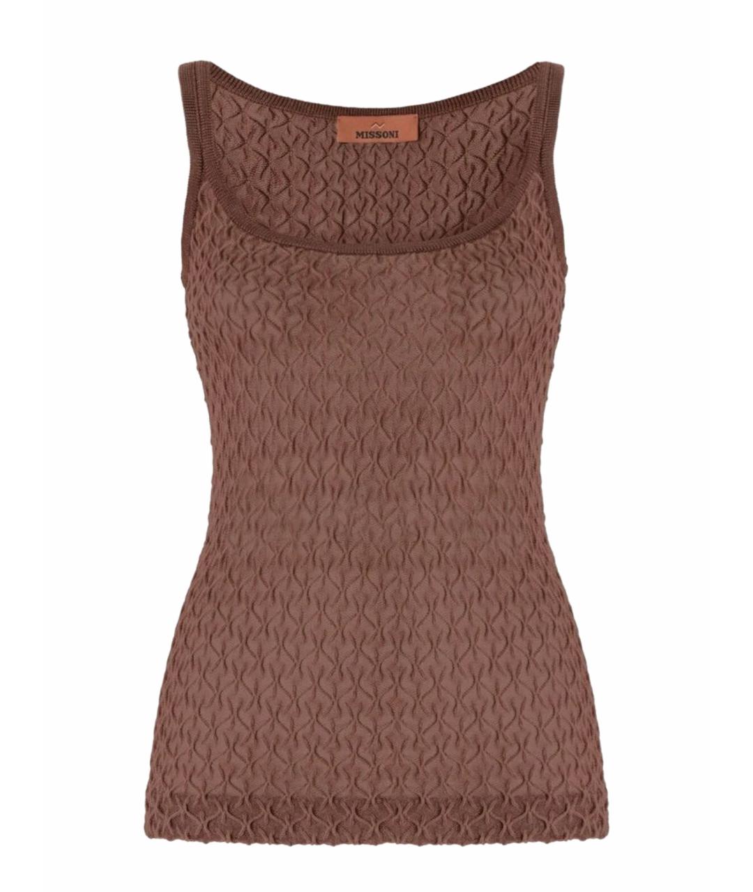 MISSONI Коричневая майка, фото 1