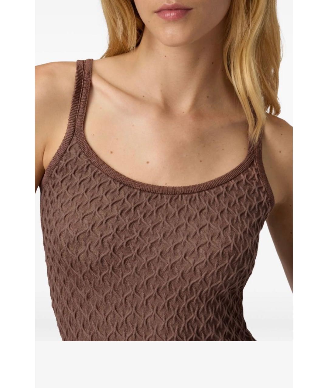 MISSONI Коричневая майка, фото 3