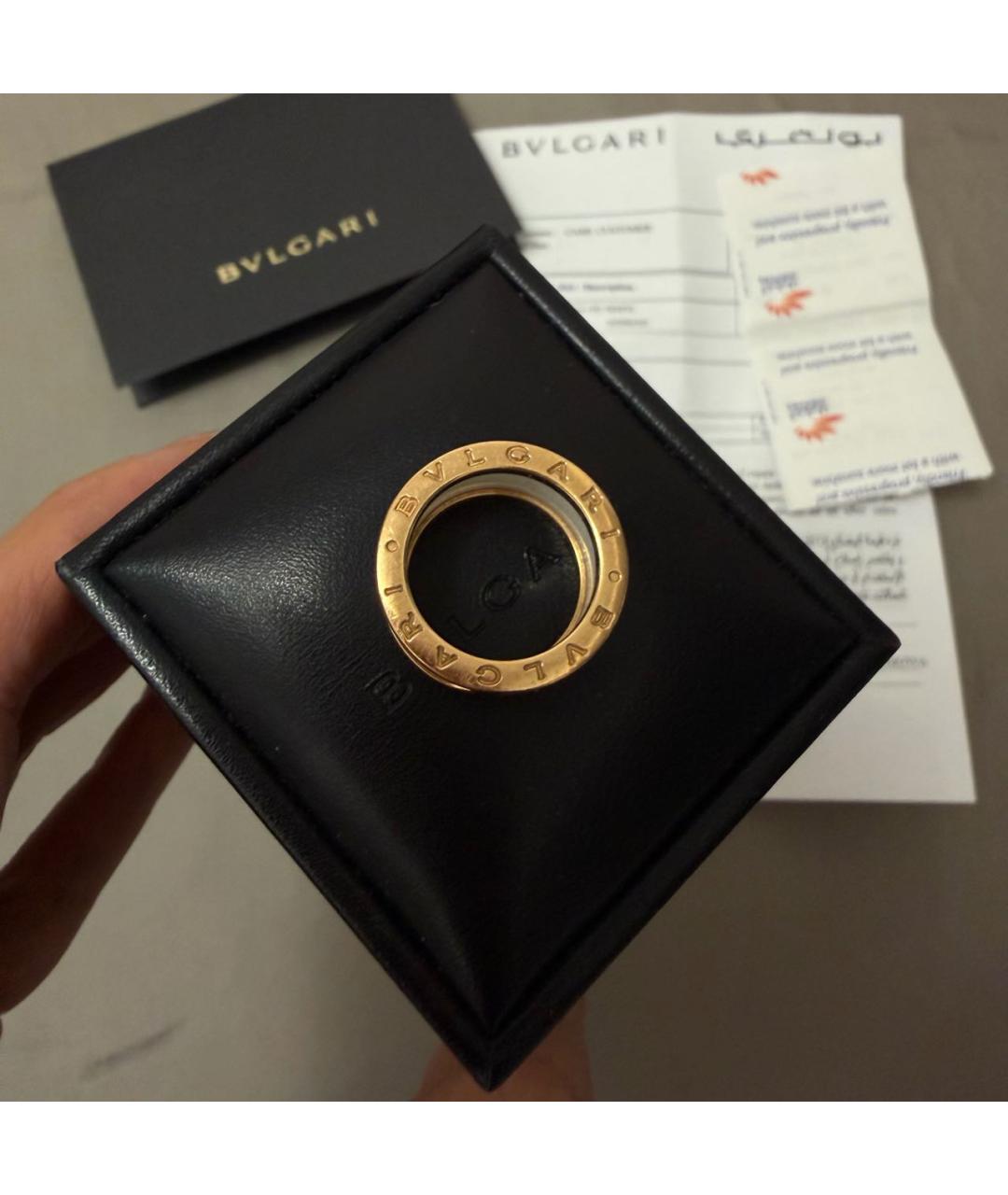 BVLGARI Белое кольцо из желтого золота, фото 3
