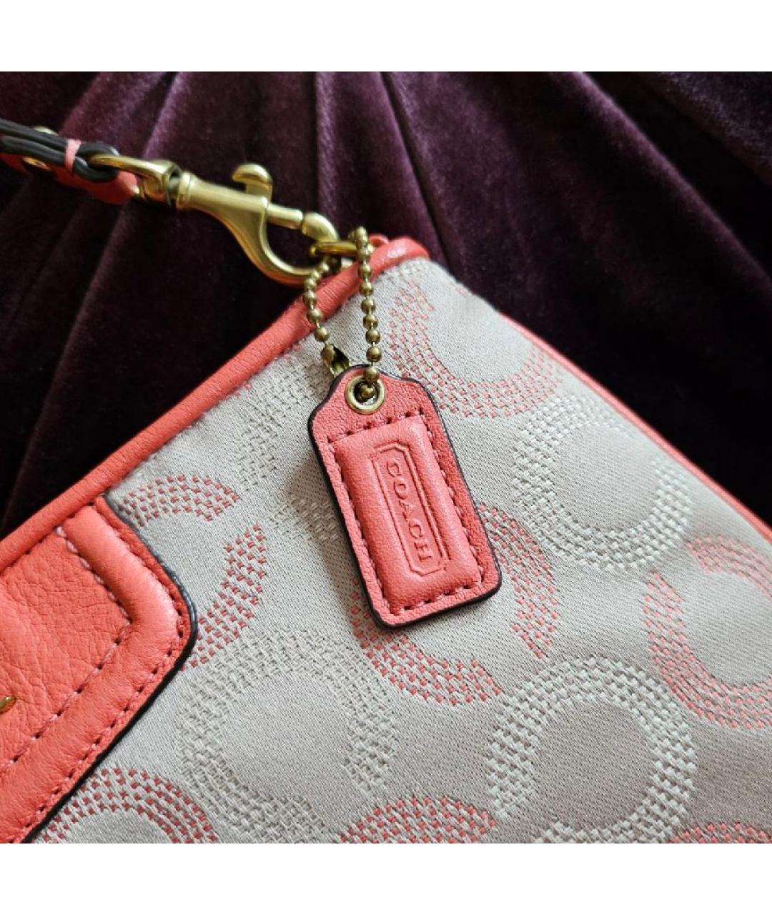 COACH Мульти тканевая сумка с короткими ручками, фото 6