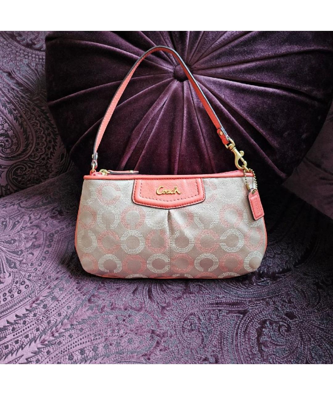 COACH Мульти тканевая сумка с короткими ручками, фото 7