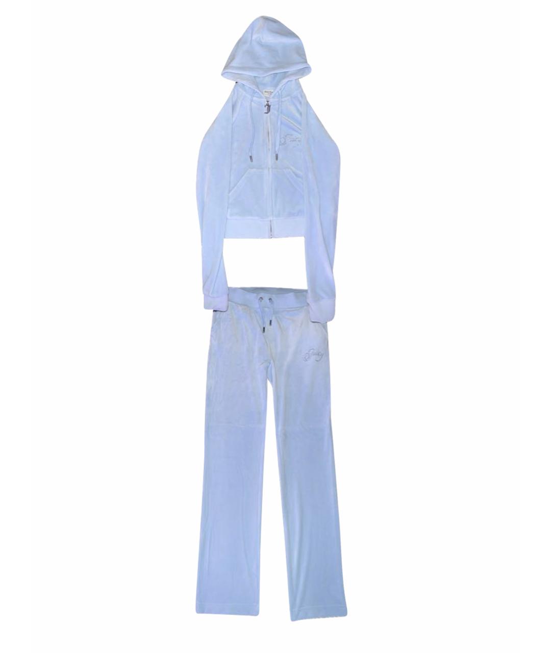 JUICY COUTURE Голубой велюровый спортивные костюмы, фото 1