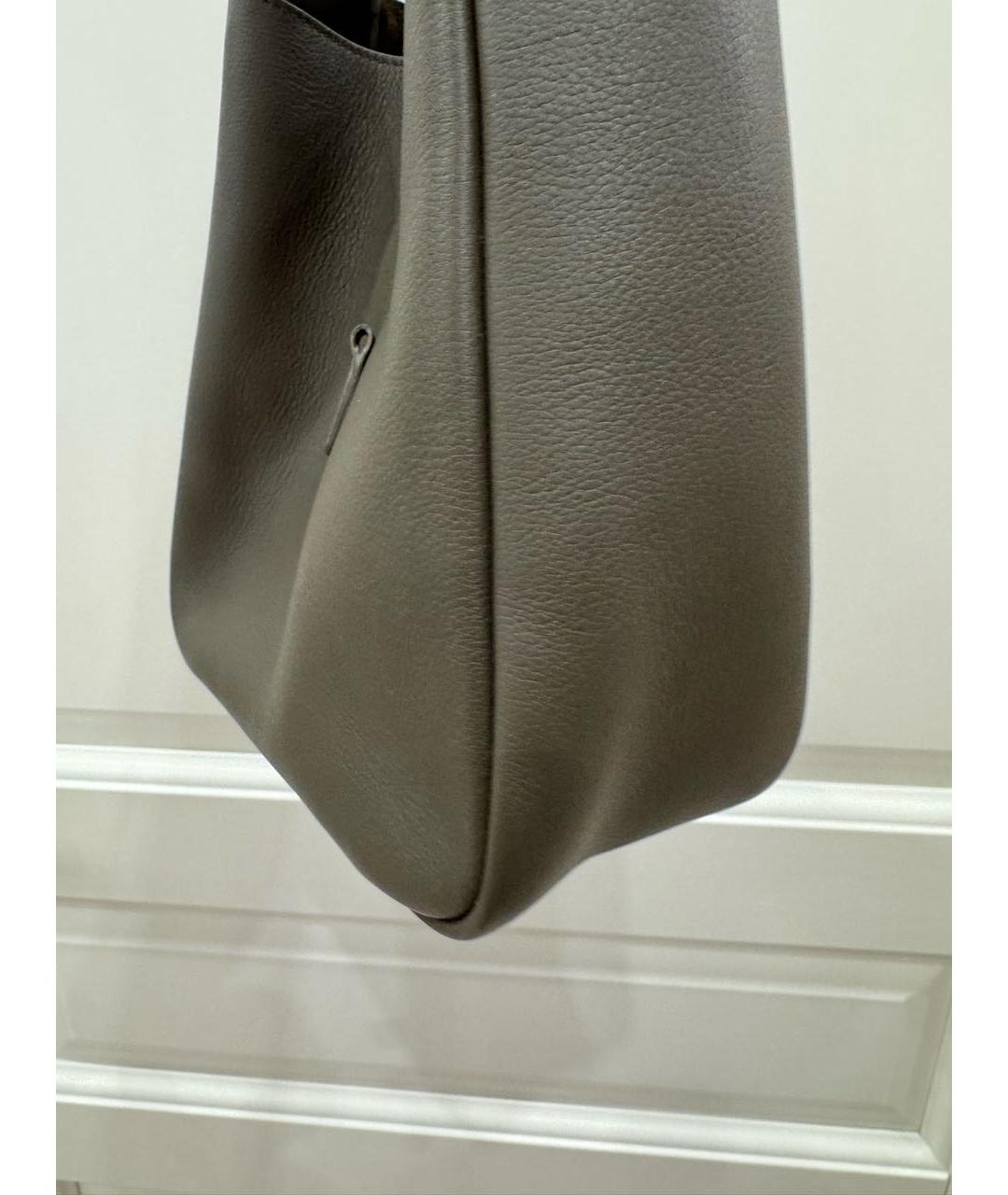 SAINT LAURENT Хаки кожаная сумка через плечо, фото 3