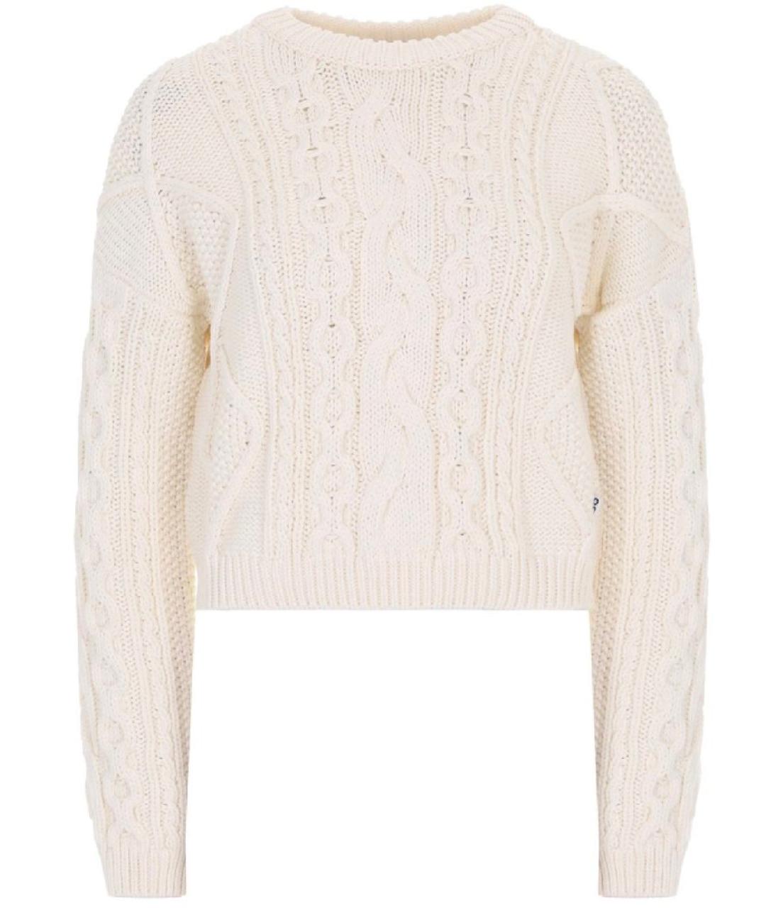 HUGO Бежевый хлопковый джемпер / свитер, фото 5