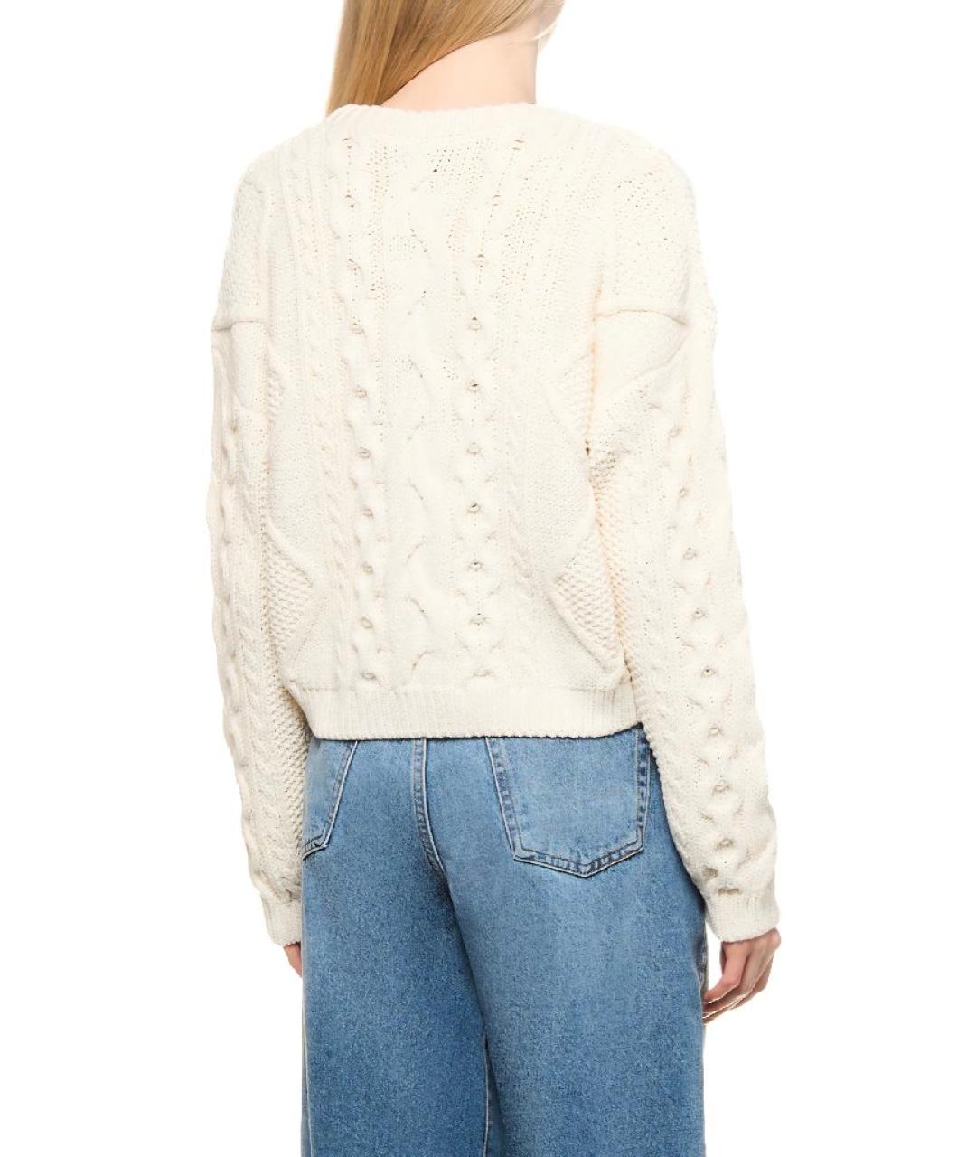 HUGO Бежевый хлопковый джемпер / свитер, фото 2